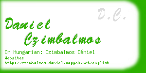 daniel czimbalmos business card